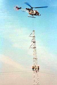 Lavorazioni ad alta quota con elicottero di supporto